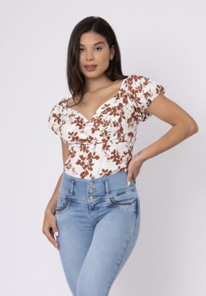 BLUSA - M/C - MELISA MARRON